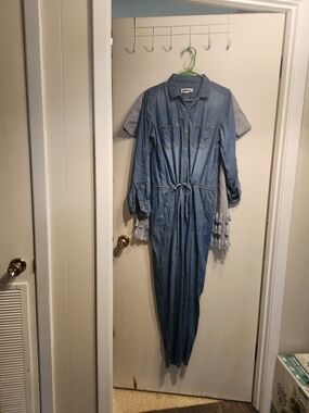Dollhouse Light Blue Denim Jumpsuit